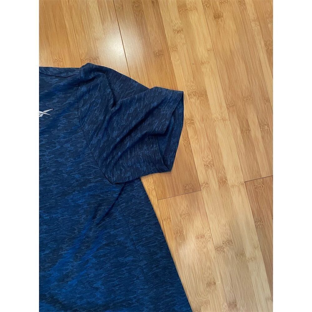 *3/$15. Reebok Men's SpeedWick Athletic T-Shirt Blue 2XL Short Sleeve Crew Neck - Picture 3 of 5